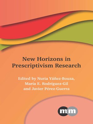cover image of New Horizons in Prescriptivism Research